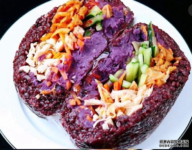 紫米時蔬飯團(tuán)，好吃又營養(yǎng)均衡的低脂減肥餐