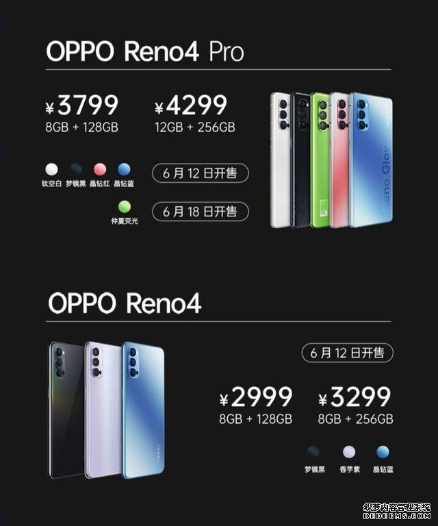 快速看完OPPO Reno4系列發(fā)布！2999元起售，定價相當(dāng)收斂